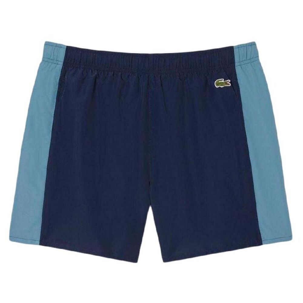 Lacoste Mens Colour Block Swimming Trunks / Navy